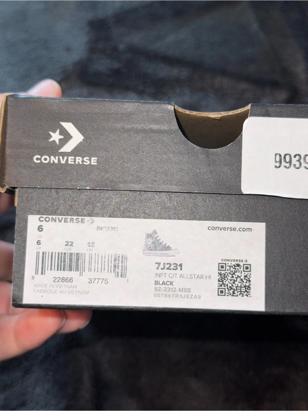 Converse Kids Black and White High-Top Sneakers